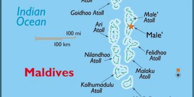 Baa atoll maldyvai žemėlapyje
