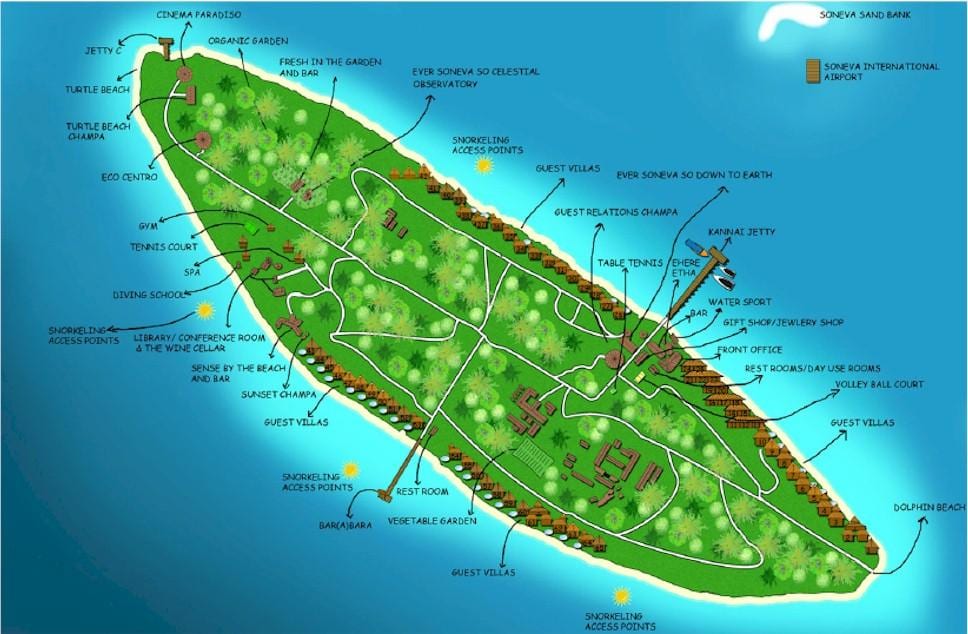 vaadhoo sala, maldyvai žemėlapyje