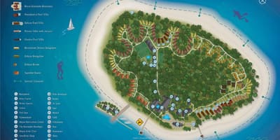 Kurumba maldyvai resort žemėlapyje