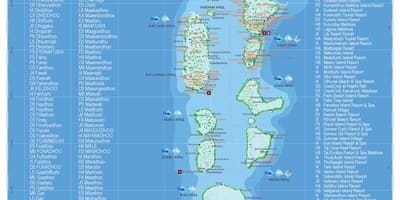 Maldyvai geografinis žemėlapis